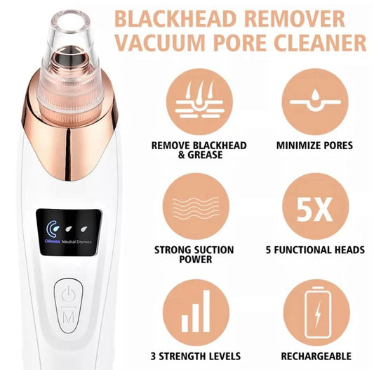 Rechargeable Blackhead Removal Machine Derma Suction