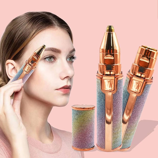 2 in 1 Rainbow Flawless Painless Face Hair Removal
