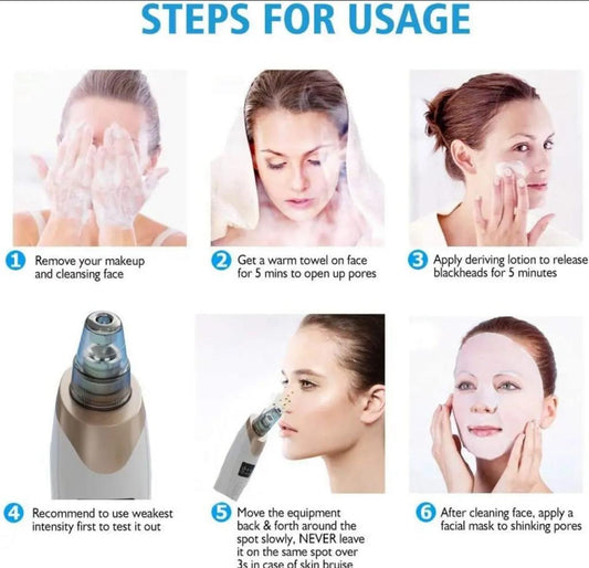 Rechargeable Blackhead Removal Machine Derma Suction