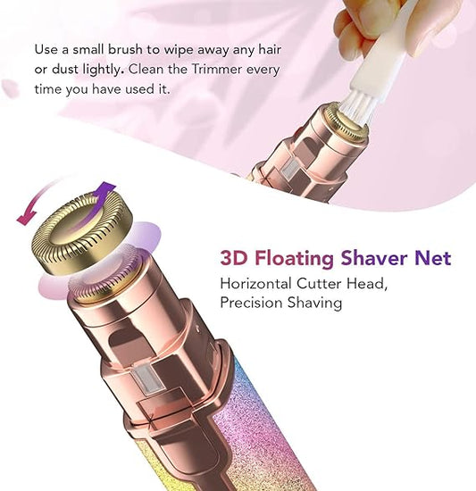 2 in 1 Rainbow Flawless Painless Face Hair Removal