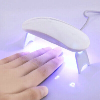 Mini Nail Dryer Machine Portable 6 LED UV Manicure Lamp